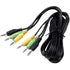 Replacement 3.5mm 1/8" TRS Stereo 3 to 3 Mini Jack Color Coded Audio Cable Compatible with Logitech 5.1 Channel Computer Speakers z-5500, z-5450, ...