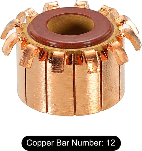 PATIKIL Electric Motor Commutator 12 Gear Teeth 8mm ID 18.8mm OD for Motor Spare Parts...