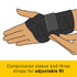FUTURO Compression Stabilizing Wrist Brace, Right Hand, Small/Medium Size, Provides Support to Injured Wrists, Easy-to-Use Design, Three Straps Pr...