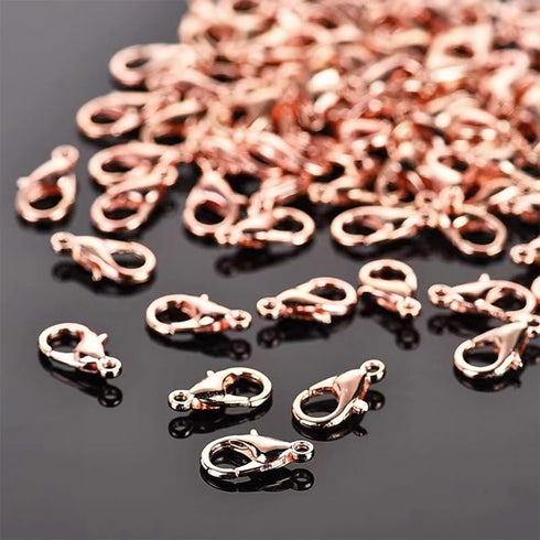 800 Pcs Jewelry Making Accessories Set with 100 Pieces Lobster Claw Clasp 200 Pieces Bead Tips Knot Covers and 500 Pieces Open Jump Ring Connector...