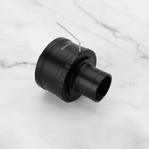 1 Set T2-EOS M Camera Telescope Lens Mount Adapter with 1.25 inch Telescope Adapter Ring Compatible with Canon EOS M M2 M3 M5 M6 M10 M50 M100 M200...