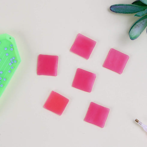 FEBSNOW Painting Glue Clay DIY Diamond Embroidery Wax Tool Set (Red 60 pcs)...