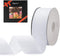 LIUYAXI 2" X 50 Yards Solid White Grosgrain Ribbon, Perfect for Crafts, Wedding Decor, DIY Hair Accessories, Sewing, Gift Package Wrapping and Mor...