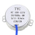 uxcell Electric Synchronous Synchron Motor - Turntable Motor 100-127 VAC 50-60Hz CCW/CW 4W 9-11RPM...