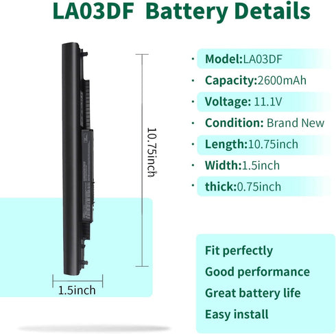 DMKAOLLK la03 la03df 776622-001 Battery for HP 15-f272wm 15-f222wm 15-f233wm 15-f039wm 15-f010dx 15-f100dx 15-f014wm 15- f211wm 15-f209wm 15-f387w...