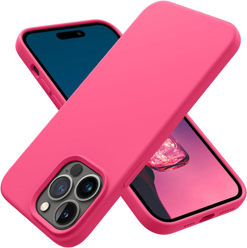 OTOFLY Designed for iPhone 14 Pro Max Case, Silicone Shockproof Slim Thin Phone Case for iPhone 14 Pro Max 6.7 inch (Hot Pink)......