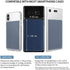 CheapSunday ID Card Holder for Back of Phone Leather Phone Wallet Stick On with Stand Flip Waterproof Leather Adhesive Wallet for Most Cellphones ...