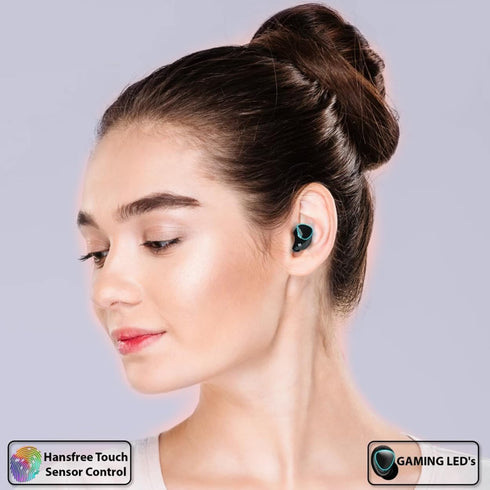 M10 Wireless Earbuds Bluetooth 5.1 TWS Earphones Full Touch Control Headphones Built-in Microphone Immersive Sound Quality Ensure Fast Stable & Au...