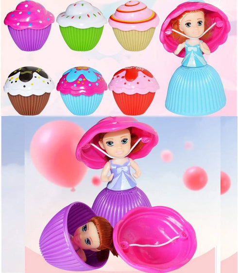 Beautiful Cake Doll Toy Surprise Cupcake Princess Doll Toys for Children Kid Transformed Scented Girls Funny Game Gift (6PCS)…...