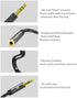 KINGTOP Headphone Splitter, 3.5mm Headset Splitter, Headphone Mic Splitter Cable for Headset to Older Laptops/PCs...