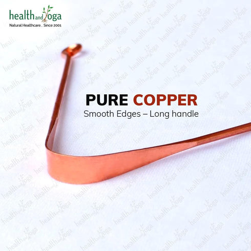 HealthAndYoga™ qSwipe Lite Copper Tongue Cleaners (Pack of 12) – Prevents Bad breath, Improves taste- Flexible, Curved ends provide good grip – Co...