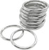 Ewparts Metal Rings 2 inch Macrame Metal Rings for Crafts for Macrame Plant Hangers Dog Collars 10 Pack 5mm Thick Welded Heavy Duty O Ring 2 in Bu...