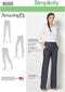 Simplicity 8056 Women's Flared Pants and Shorts Sewing Patterns, Sizes 20W-28W...