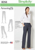 Simplicity 8056 Women's Flared Pants and Shorts Sewing Patterns, Sizes 20W-28W...