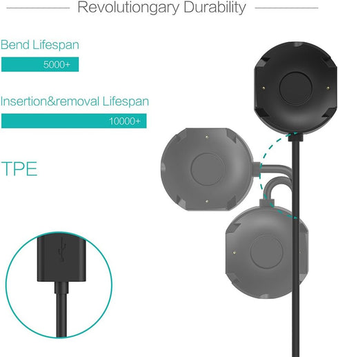 TUSITA Charger Compatible with Withings Steel HR | Nokia Steel HR - 1M...