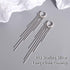 Sterling Silver Women's Tassel Earrings Gold 925 Silver Chandelier Threading Long Gold Dangle Earrings...