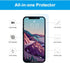 GLASS-M Anti-Blue Light Screen Protector for iPhone 12 Pro Max, Eye Protection 9H Tempered Glass Film, Full Coverage Blue Light Blocking Screen Co...