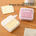 Sliced Cheese Container for Fridge Clear Plastic Flip Lid Cheese Slice Storage Box Refrigerator Organizer for Food Grated Cheese Singles Convenien...