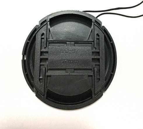67mm Lens Cap Cover Compatible for Canon 90D 77D T8i kit EF-S 18-135mm Lens, for Nikon D850 D780 kit 16-85mm Lens, 18-105mm Lens. (2 Pack)...