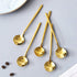 Jucoan 16 Pack Espresso Spoons, 5 Inch Mini Coffee Spoons for Stirring Coffee, Gold Plated Stainless Steel Teaspoons for Dessert Sugar Cake Ice Cr...