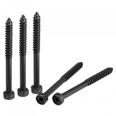 uxcell Hex Lag Screws 5/16" x 3-1/2" Carbon Steel Phillips Head Half Thread Self-Tapping Bolts for Deck Building or Joining Lumber 5pcs...