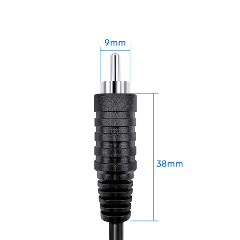 Pixelman(18AWG 3.3ft Heavy Gauge Speaker Wire RCA Adapter Plug to Bare Wire,RCA Connector Speaker Audio Cable for TV Amplifier Receiver,Speakers S...