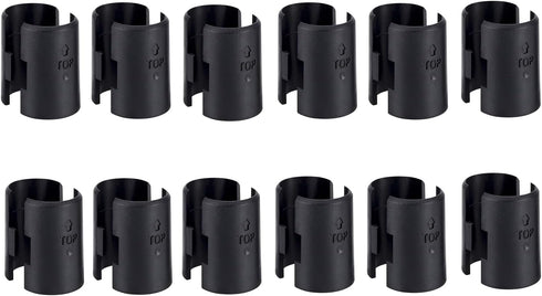 24 Pack Pairs Wire Shelving Shelf Lock Clips for 1 Inch Post - Shelving Sleeves Replacements for Wire Shelving System (24 Pcs 1 Inch Dia)...