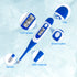 Berrcom Digital Thermometer for Adults, Oral and Underarm Thermometer for Baby and Kids Medical Thermometer with Fever Alarm Rectal Thermometer wi...