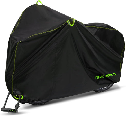 Bike Cover Waterproof Outdoor Storage for 1 Bike up to 29", Bicycle Cover with Storage Bag, Rain/Snow/UV/Dust/Wind Proof for Mountain/Road/City/El...
