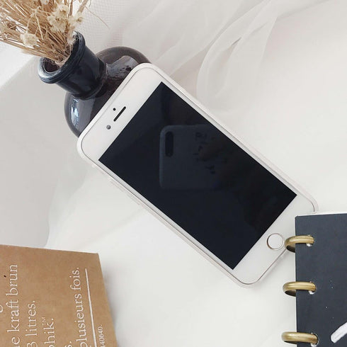 for iPhone 8 Case, iPhone 7 Case, iPhone SE Case, White Grey Marble Pattern Design, Slim Fit Soft TPU Full-Body Protective Cover Case for iPhone S...