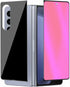 Anti-Blue Privacy Tempered Glass For Samsung Galaxy Z Fold 4 2022 Mirror Anti-Spy Anti-Peeping Screen Protector Front+Back Film Electroplated Grad...