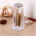 YBM Home Salt and Pepper Shakers Acrylic with Stainless Steel Lid, 1.5oz Clear Spice Herb Dispenser for Dining Table and Farmhouse Decoration, 123...