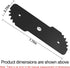 7-1/2-inch Edger Hog Heavy-Duty Edger Replacement Blade EB-007 for Black & Decker Landscape Trencher/Trimmer, Fits Model LE750, LE710, LE760, LE50...