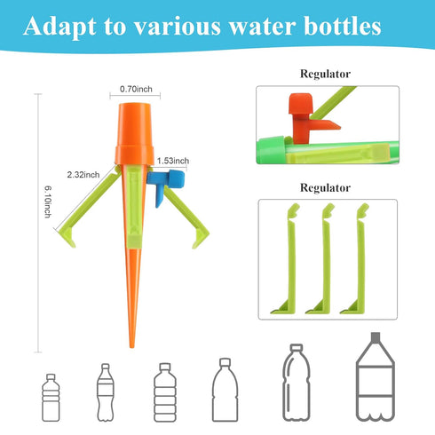 New Self Watering Spikes Plant Watering Devices with Slow Release Control Valve Switch Automatic Watering Drip Devices for Outdoor Plants & Garden...