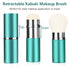 Falliny Retractable Makeup Brushes, Travel Mini Face Kabuki Blush Brush, Portable Powder Foundation Sunscreen Brush with Cover for Blush, Bronzer,...