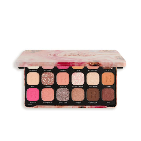 Revolution Beauty, Forever Flawless Eyeshadow Palette, 18 Pigmented Shades, Neutral & Pink Pressed Powder Mattes, Shimmers, Glitters, Affinity, 15...