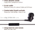 Panasonic ErgoFit Wired Earbuds, In-Ear Headphones with Microphone and Call Controller, Ergonomic Custom-Fit Earpieces (S/M/L), 3.5mm Jack for Pho...