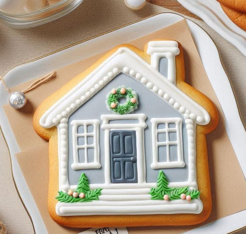 House & Antique Key Realtor Cookie Cutter 2 Piece Set from The Cookie Cutter Shop – Tin Plated Steel - Made in the USA...