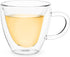 Pinky Up Kendall Heart Shaped Glass Tea Cups with Handle, Double Walled Coffee Mugs, Drinking Glasses for Hot Chocolate Milk, Latte, Eggnog, Cockt...