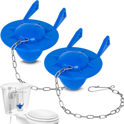Toilet Flapper Replacement Kit, 2 Inch Universal Toilet Tank Flapper Fit for American Standard Kohler Fluidmaster Toto Gerber, Silicone Stopper Fl...