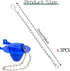 3 Pcs Toilet Bowl Chain Replacement Toilet Flapper Chain Stainless Steel Universal Flapper Chain Replacement Kit Toilet Lift Chain Replacement wit...
