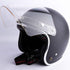 Universal 3-Snap Flip Up Visor Shield Lens for Retro Open Face Motorcycle Helmet (Clear)...