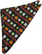 Men's Boys' Happy Halloween Monsters Frankenstein Mummy Witches Jack-O-'Lantern Pocket Square Handkerchief Hanky...