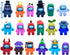 Just Toys LLC Among Us Mini Figures...