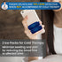 Simplation Trigger Finger Splint and Ice Pack (2+2 Set) for Pain Relief, Knuckle Immobilization, Straightening Arthritis, Injured Mallet Finger, F...