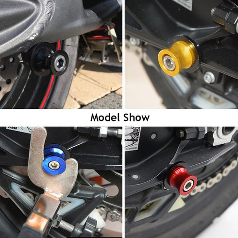 M6 Swingarm Spools, Motorcycle 6mm Sliders Stand Universal for FZ07 FZ09 FZ6 FZ8 MT03 MT07 MT09 MT10 /SP Tenere 700 XTZ1200 XSR700 XSR900 (Black)...
