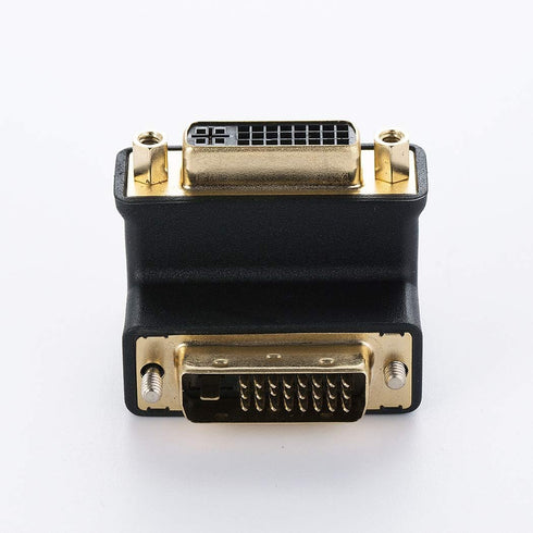 DVI-I Female to DVI-D Male Right Angle Adapter...