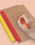 Gwybkq A5 Kraft Composition Notebooks College Ruled Bulk 8Pcs(5.5x8.3),Kraft Cover, Notebooks for High School, College, Office, Home, 60 Pages/30 ...