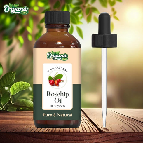 Rosehip seed (Rosa rubiginosa) Oil Cold Pressed Pure & Natural for Skin care, Hair Care, Massage - 30ml/1.01fl oz...
