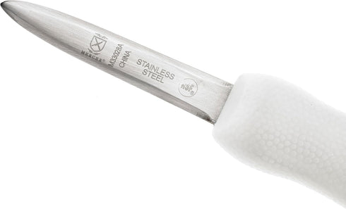 Mercer Culinary Boston Style Oyster Knife with Poly Handle, 3 Inch, White...